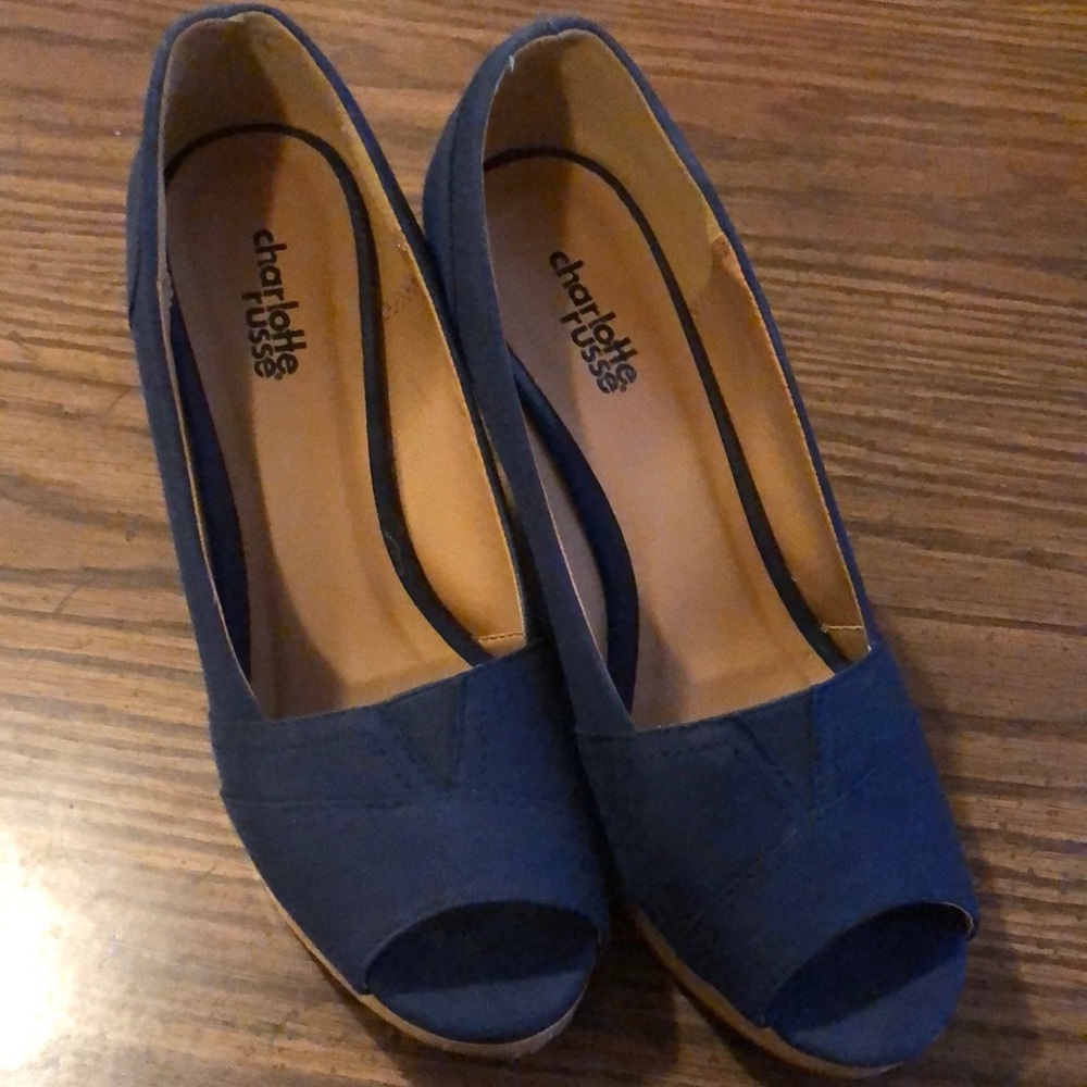 Navy Blue Wedge